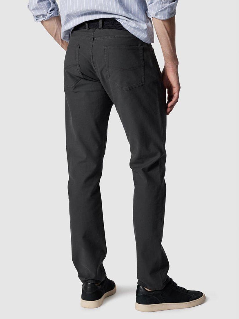 Product image 3 of 6, which shows Rodd & Gunn Motion 2 Straight Fit Stretch Cotton Jeans, Coal, 42R