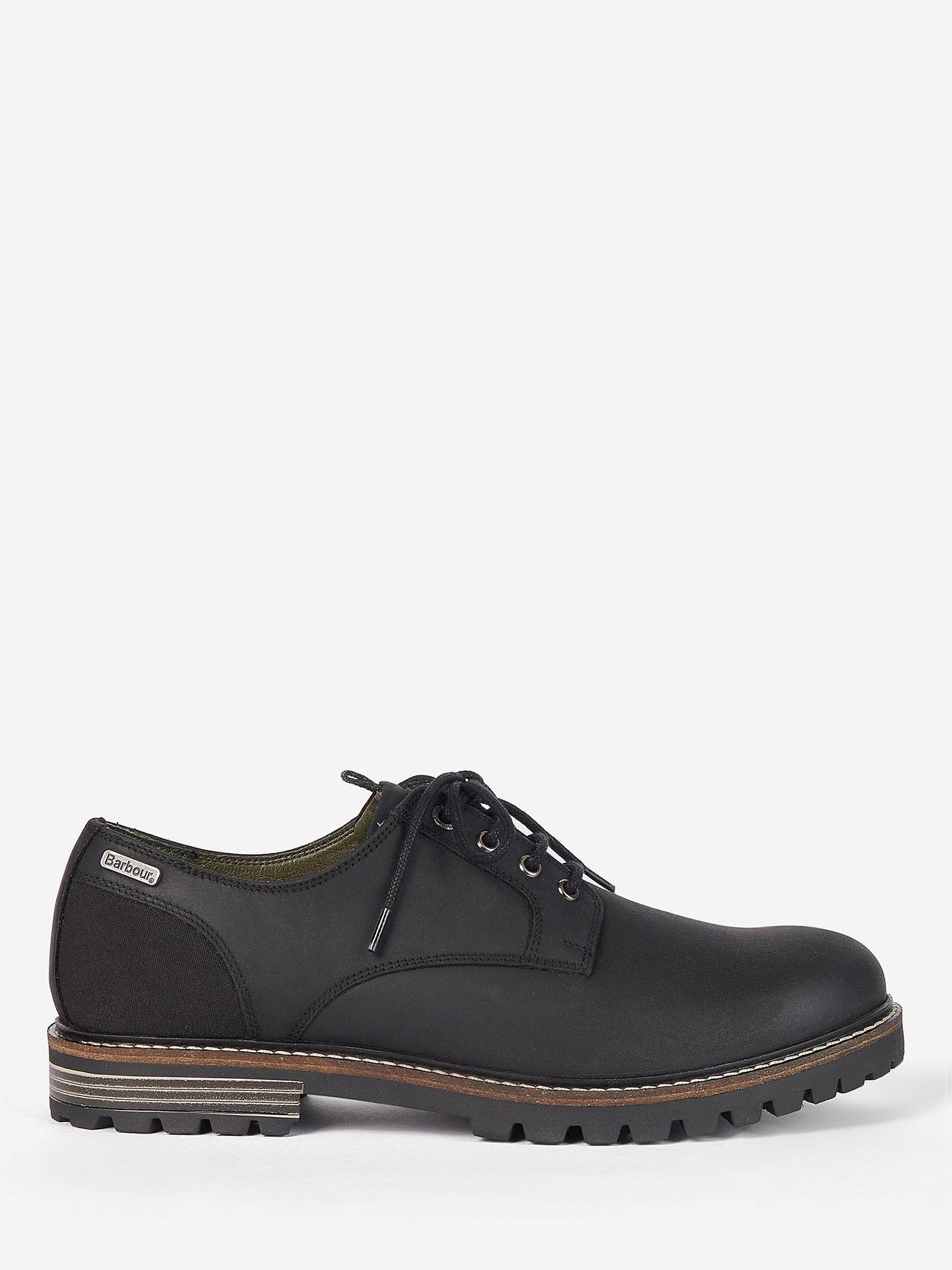 Barbour Sandstone Derby Shoes, Black