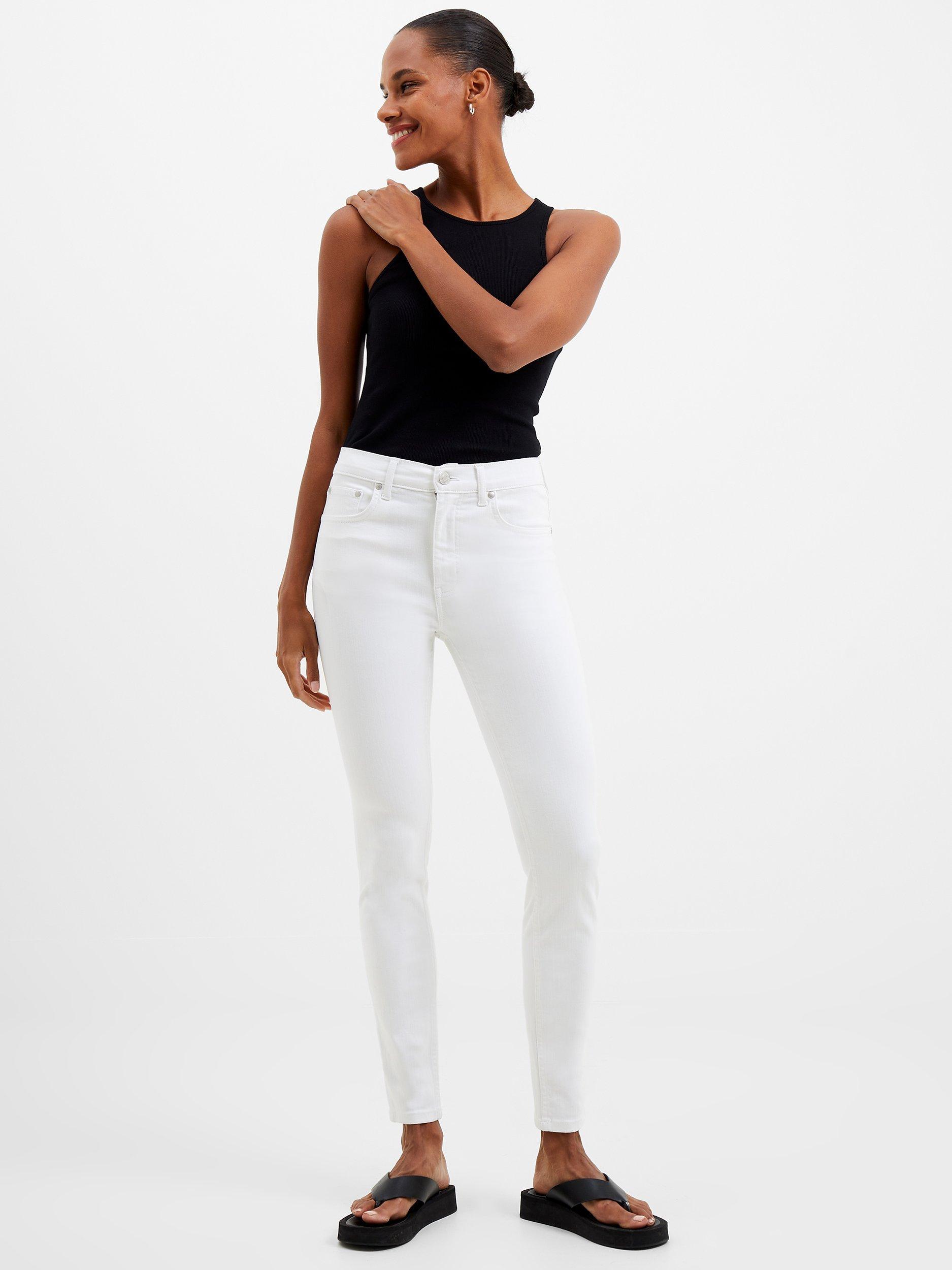 French Connection Rebound Skinny Jeans, White    