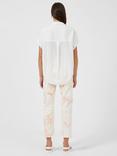 French Connection Crepe Short Sleeve V-Neck Blouse