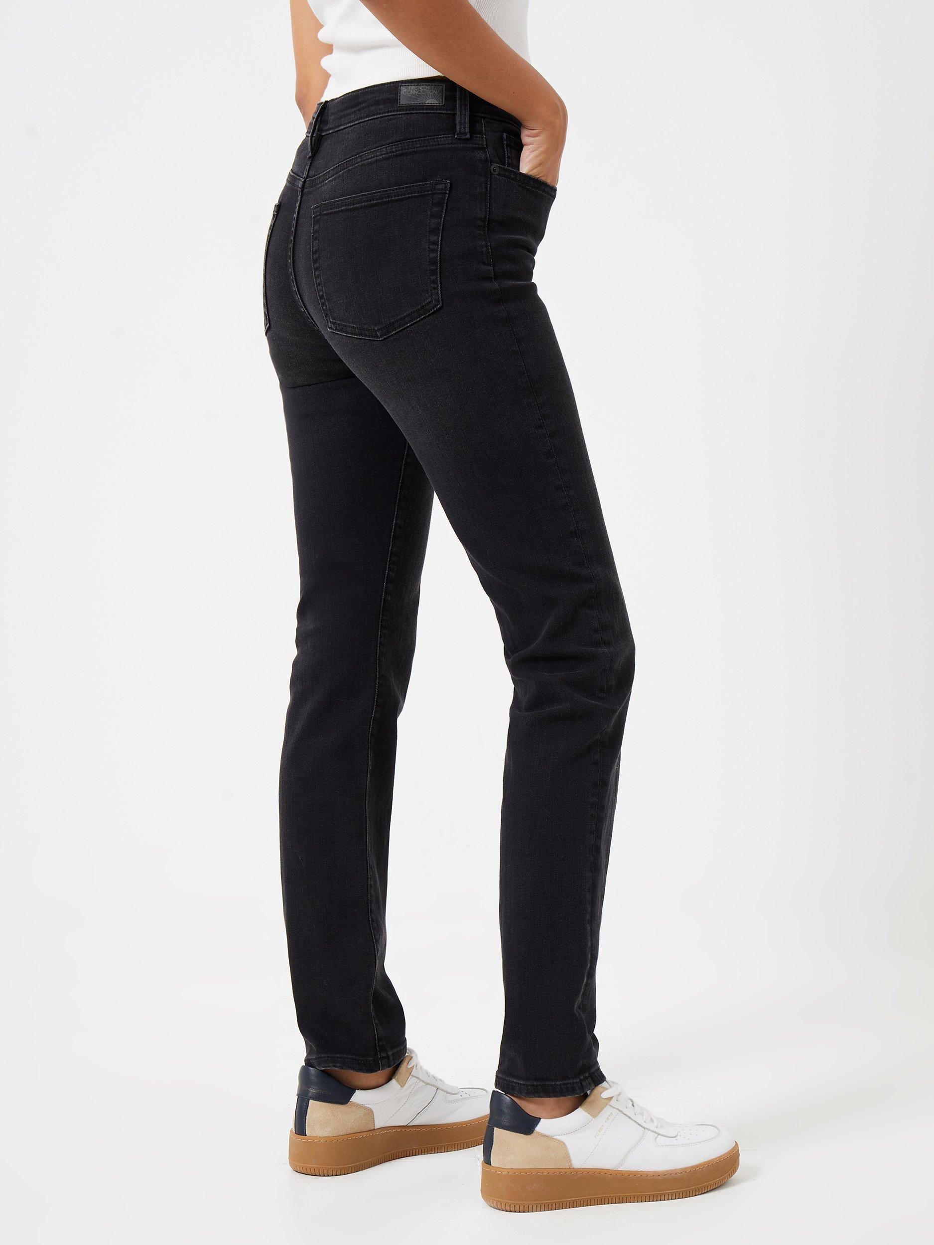 Product image 2 of 3, which shows French Connection Stretch Slim Jeans, Black, Black, 8