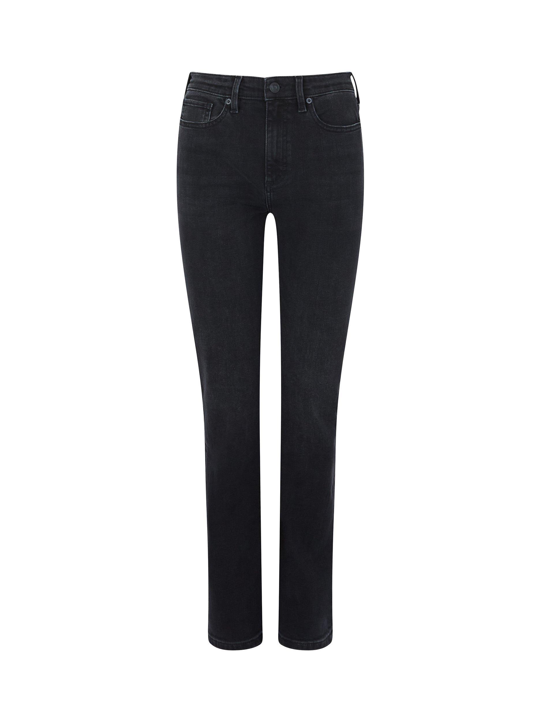 Product image 3 of 3, which shows French Connection Stretch Slim Jeans, Black, Black, 8