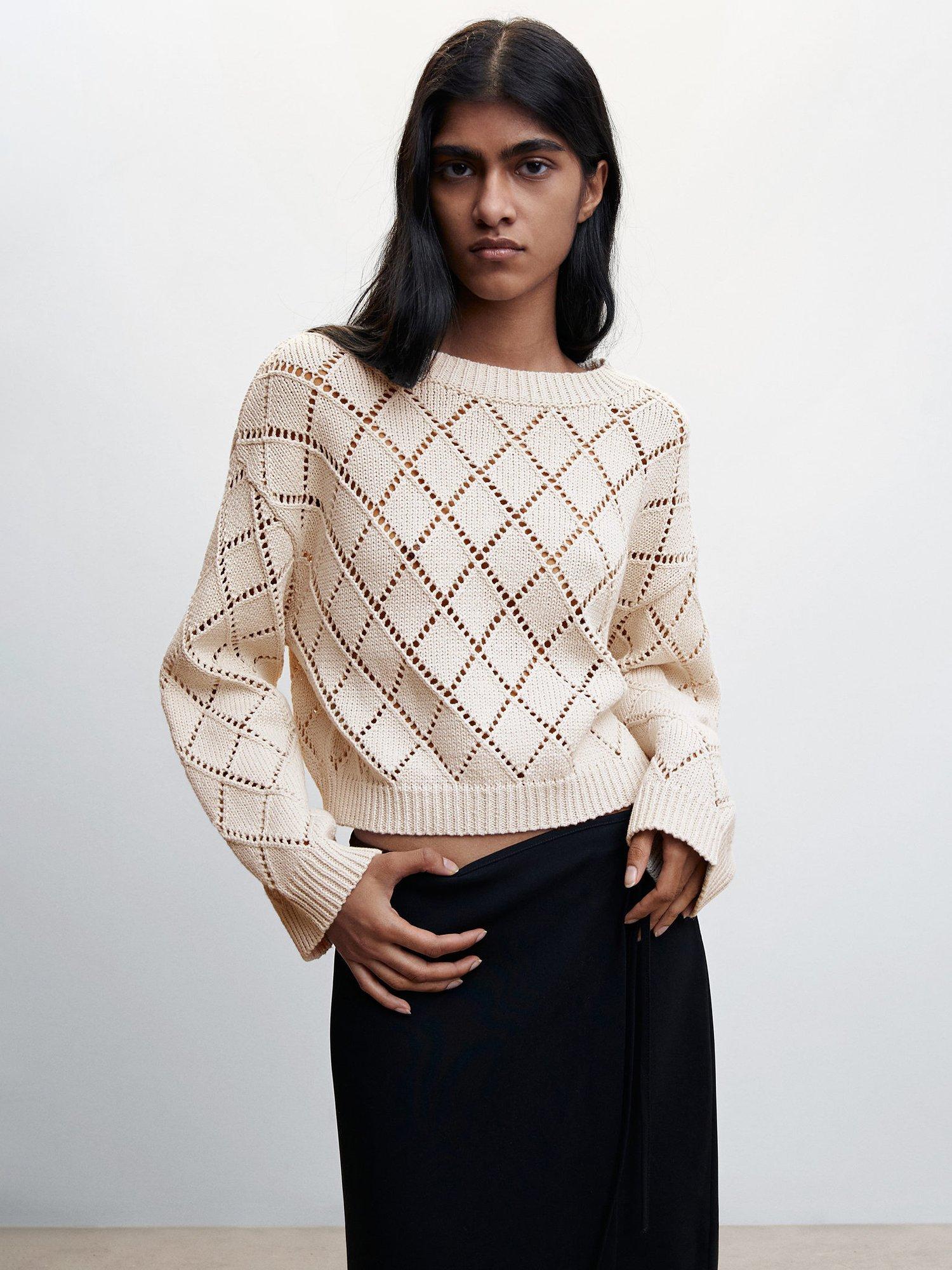 Mango Altea Jumper, Pastel Grey