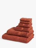 John Lewis Egyptian Cotton Towels, Baked Clay