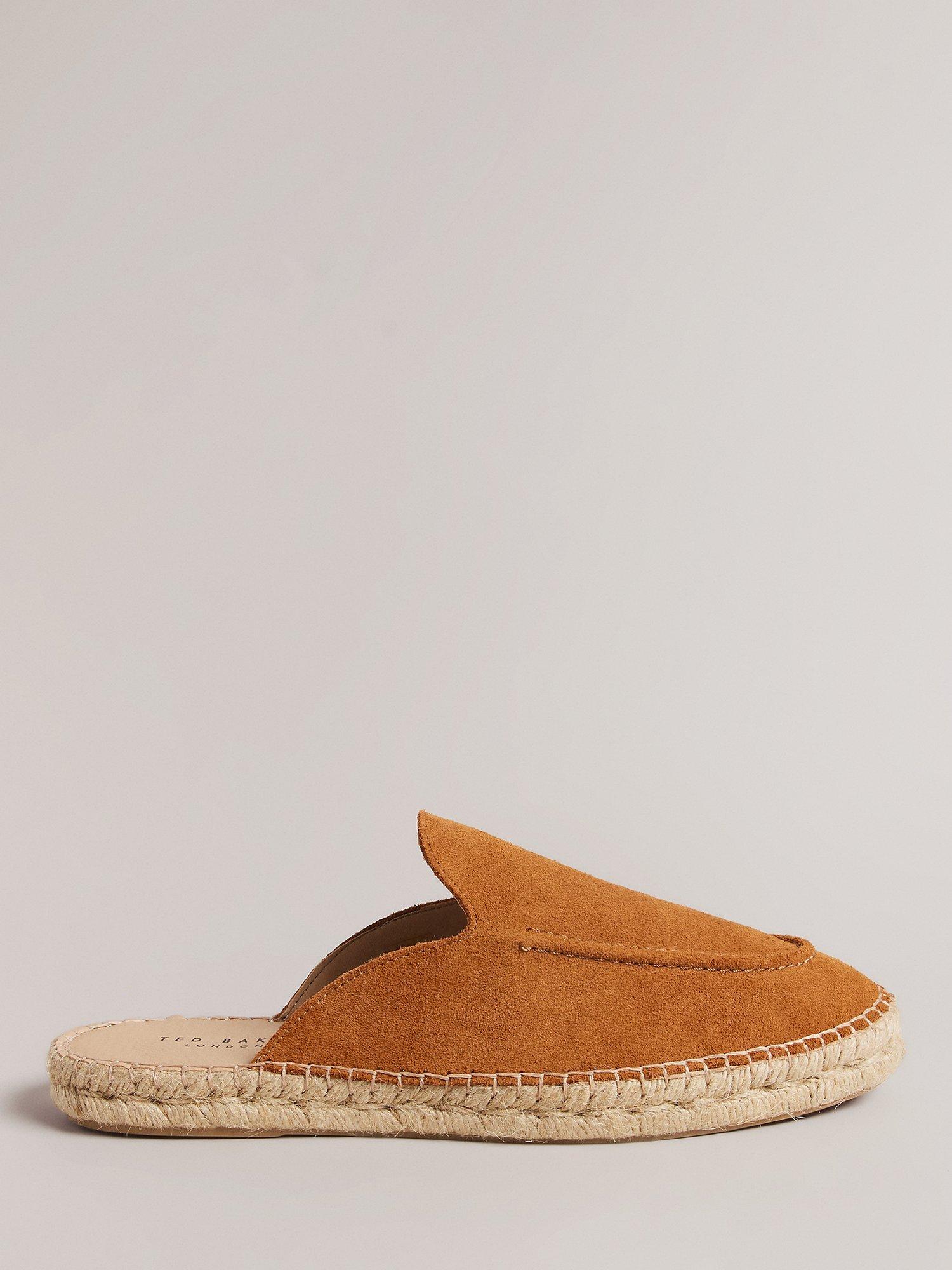 Ted Baker Hensin Suede Mule Espadrilles, Brown