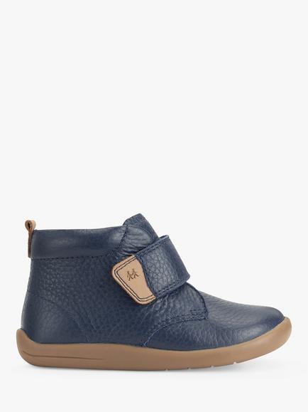 Start-Rite Baby Totter Leather Shoes, French Navy, French Navy Leather
