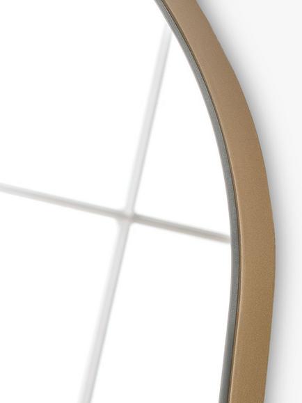 Yearn Delicacy Arched Wood Frame Leaner Mirror - view 2, Gold