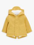 John Lewis Baby Water Resistant Rain Mac Jacket, Yellow