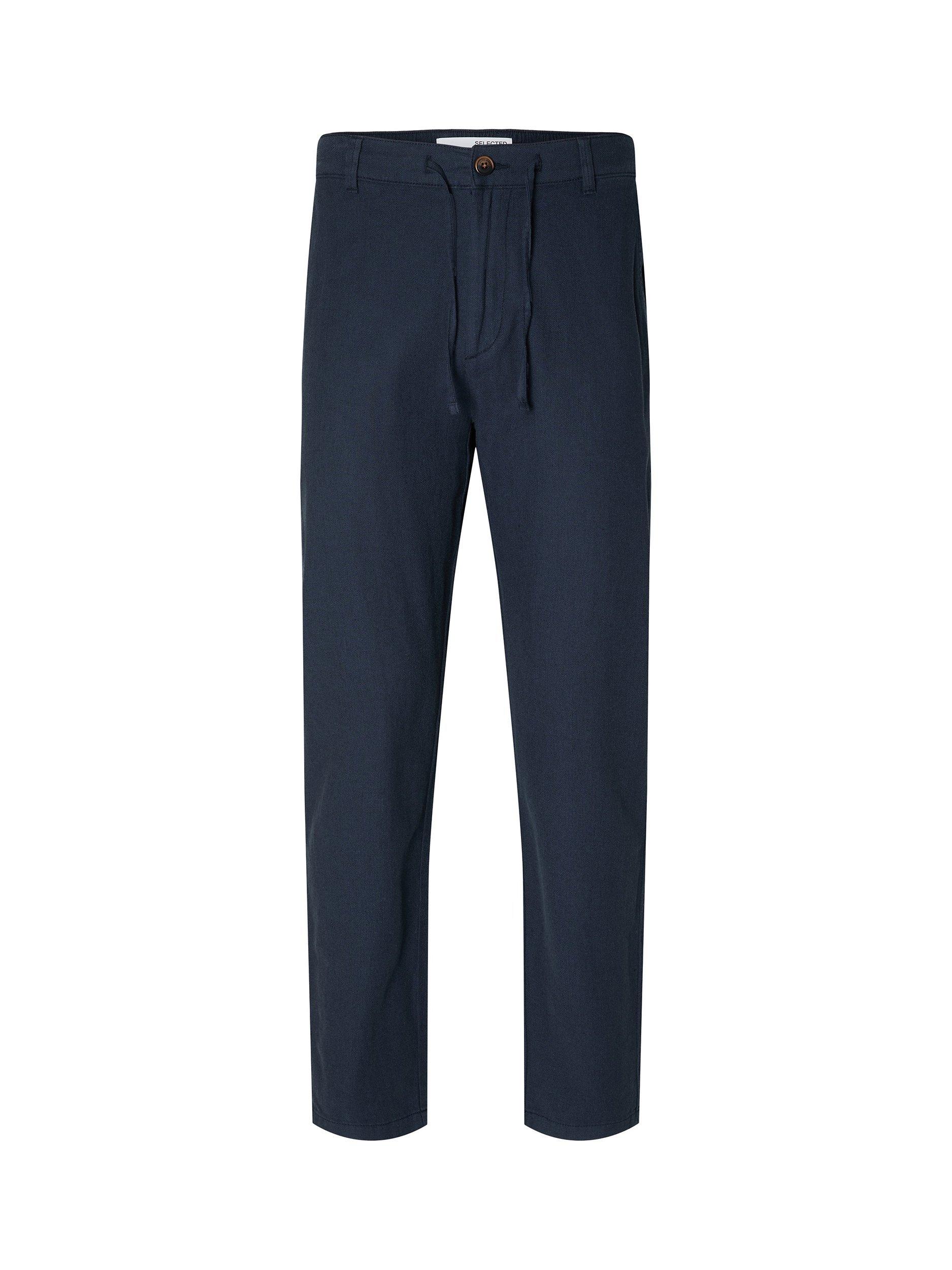 SELECTED HOMME Relaxed Linen Trousers