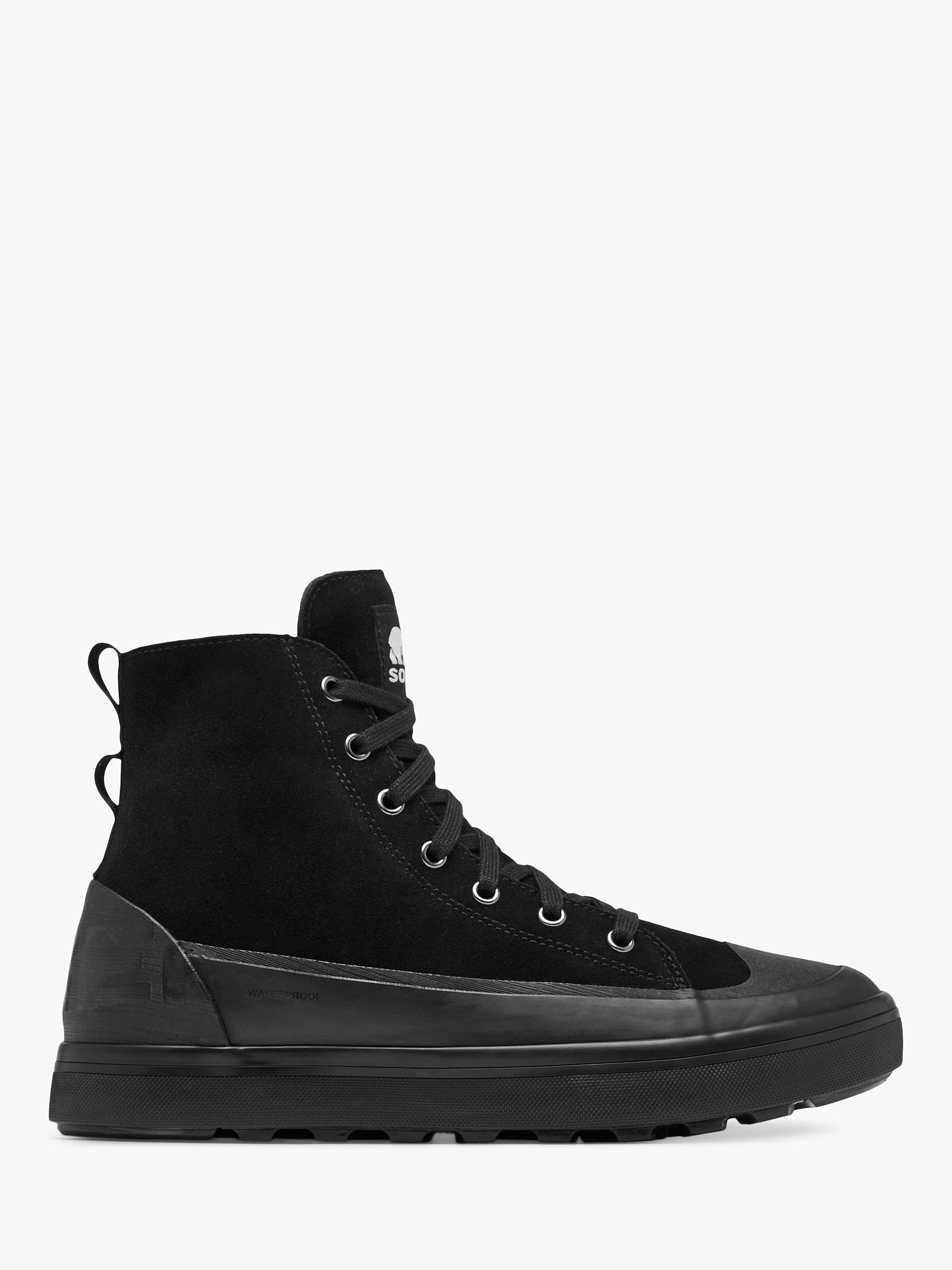SOREL Cheyanne Metro II Waterproof Suede Hiking Boots, Black