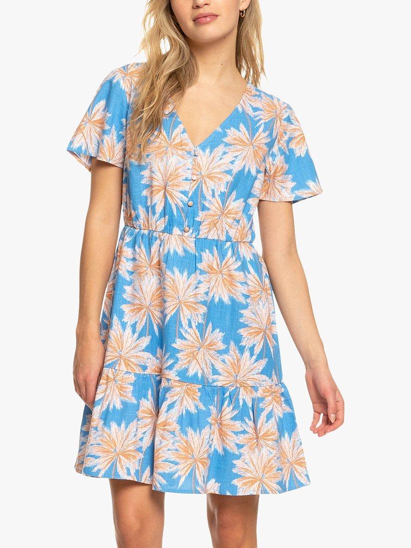 Roxy Bikini Party Mini Dress, Blue/Multi