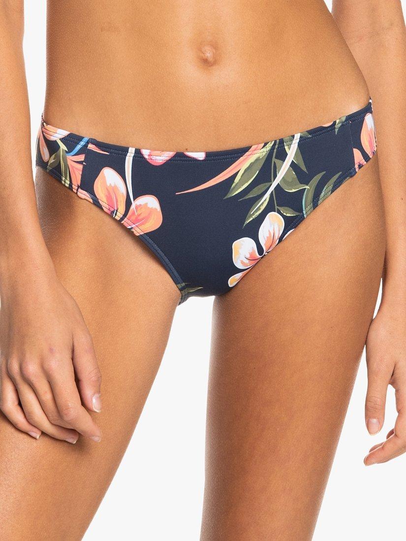 Roxy Into The Sun Hipster Bikini Bottoms, Navy/Multi