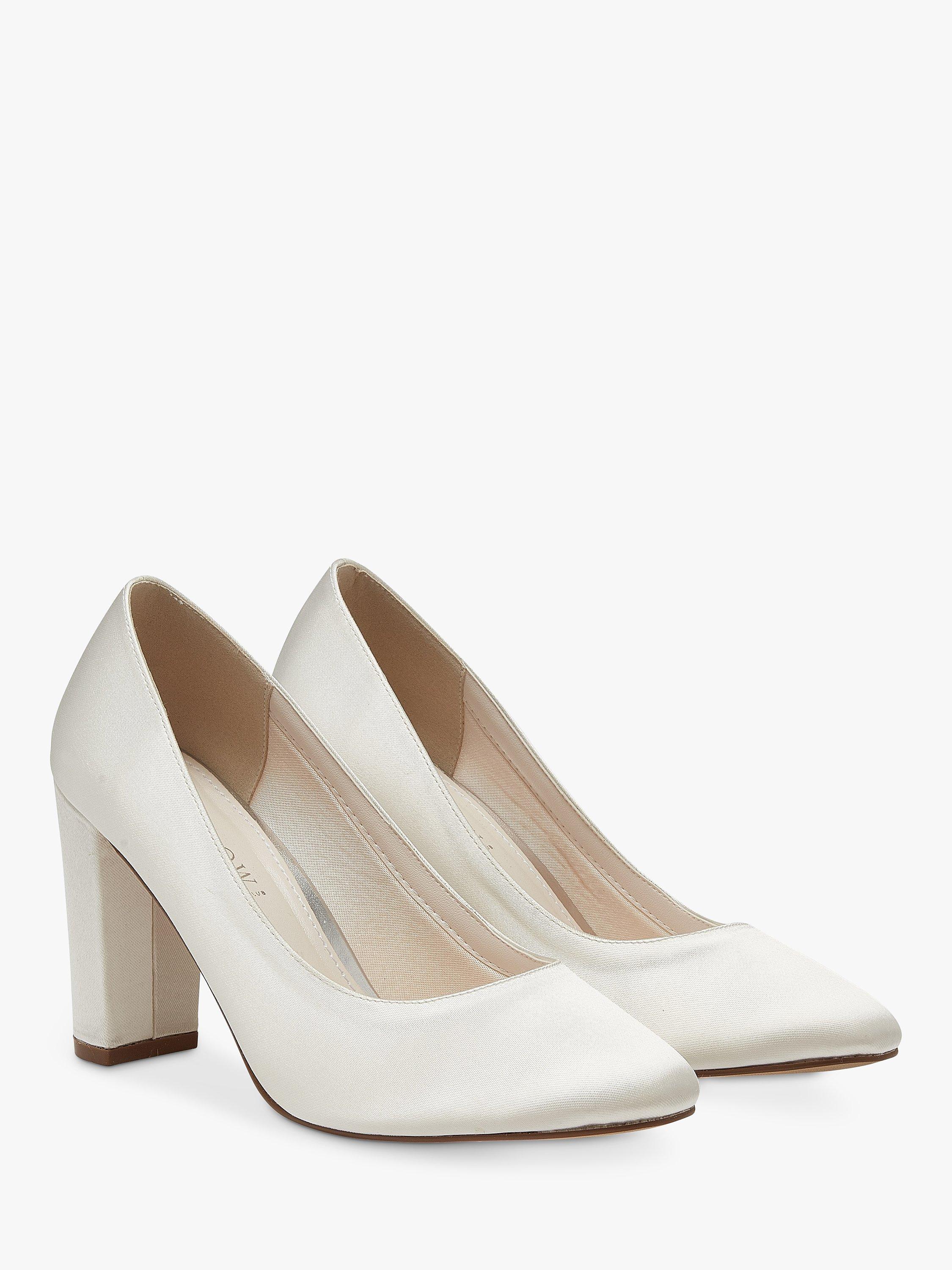 Rainbow Club Frances Ivory Satin Wedding Courts, Ivory Satin