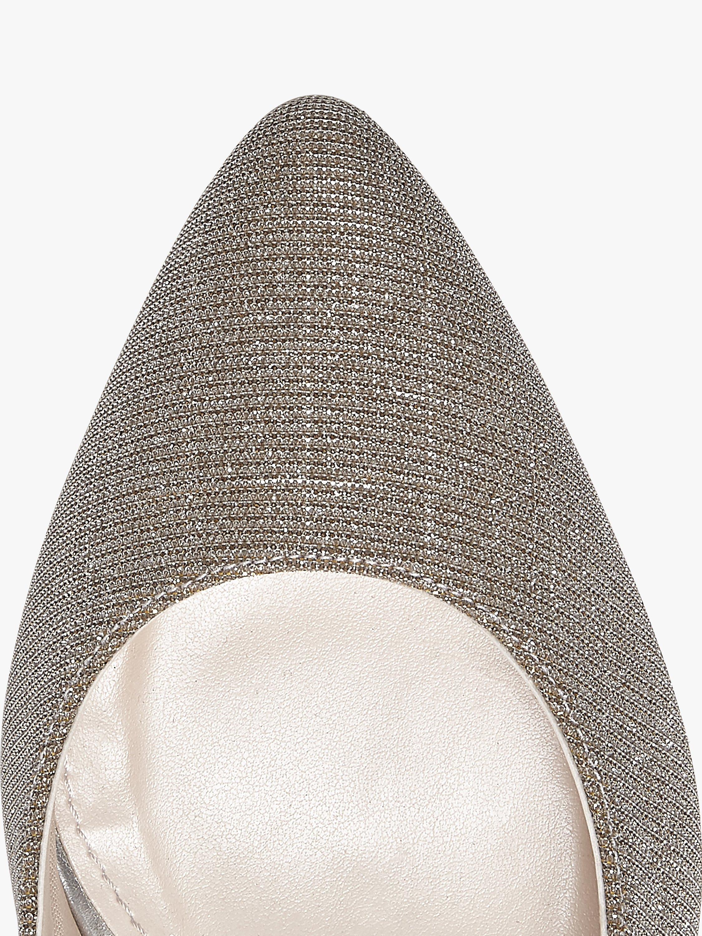 Product image 4 of 4, which shows Rainbow Club Stella Pointed Court Shoes, Gold Metallic, 3