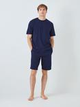 John Lewis ANYDAY Jersey T-Shirt & Shorts Pyjama Set, Navy