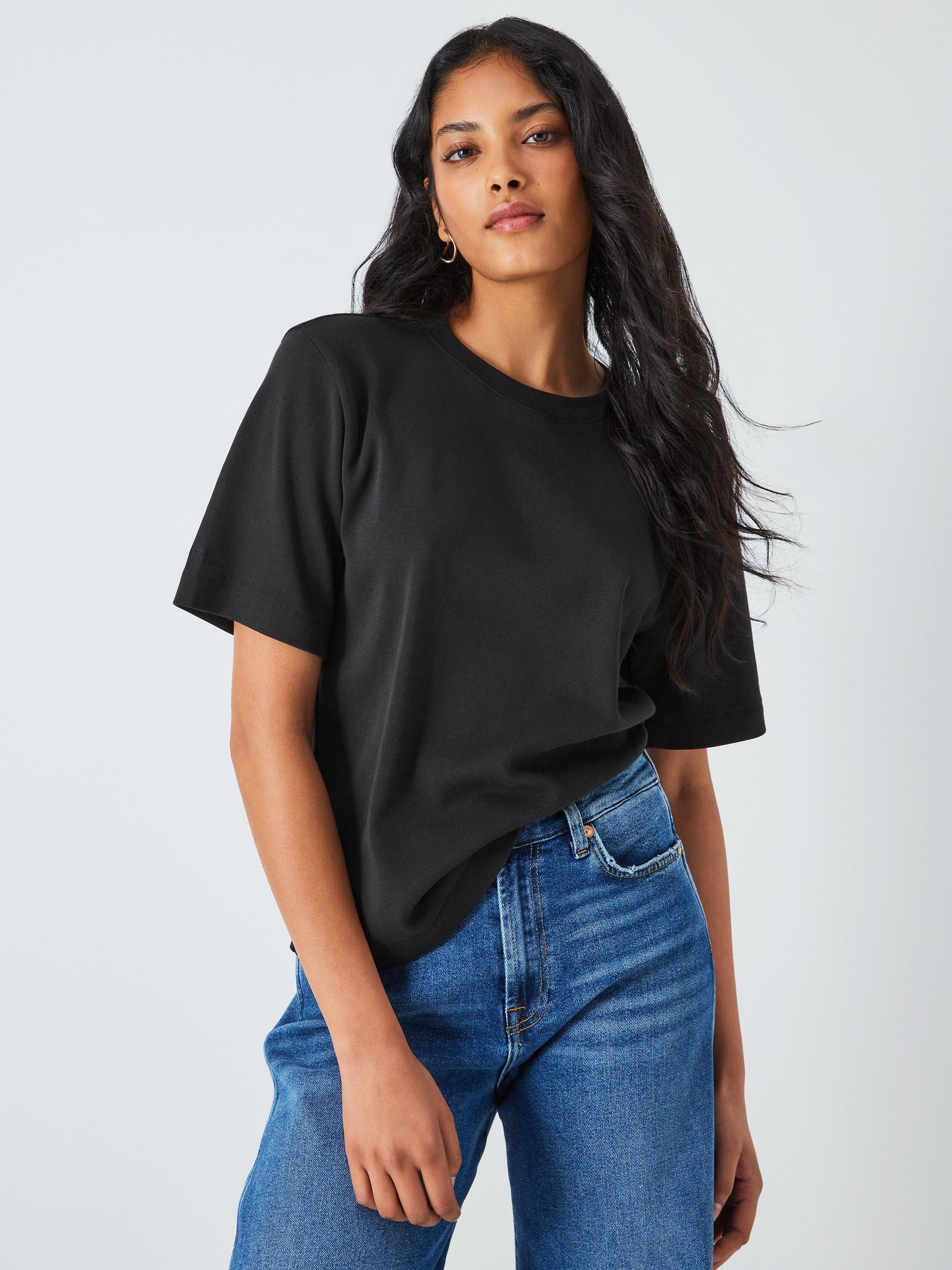 7 For All Mankind Everyday Crew Neck T-Shirt, Black
