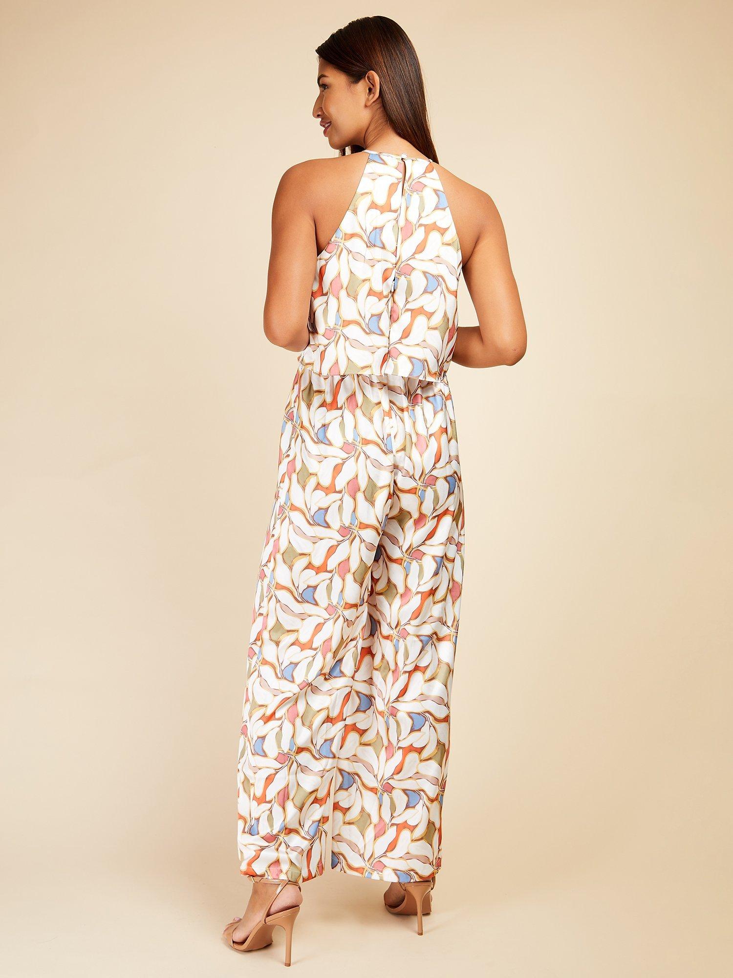 Product image 2 of 4, which shows Little Mistress Multi Overlay Jumpsuit, Multi, 6