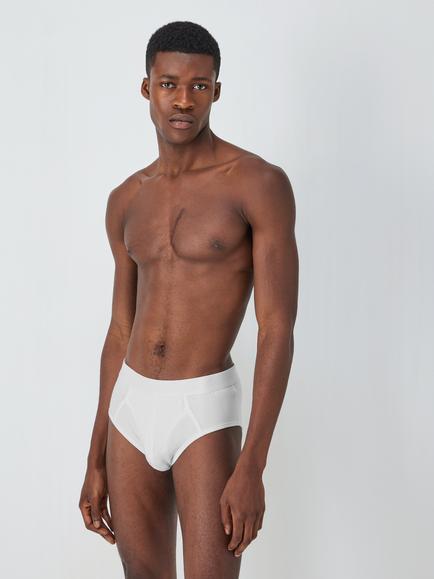 John Lewis Organic Cotton Briefs, Pack of 4 - view 2, White