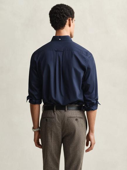 GANT Poplin Regular Fit Shirt - view 2, 410 Marine