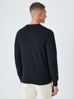GANT Classic V-neck Regular Fit Jumper - view 2, Evening Blue