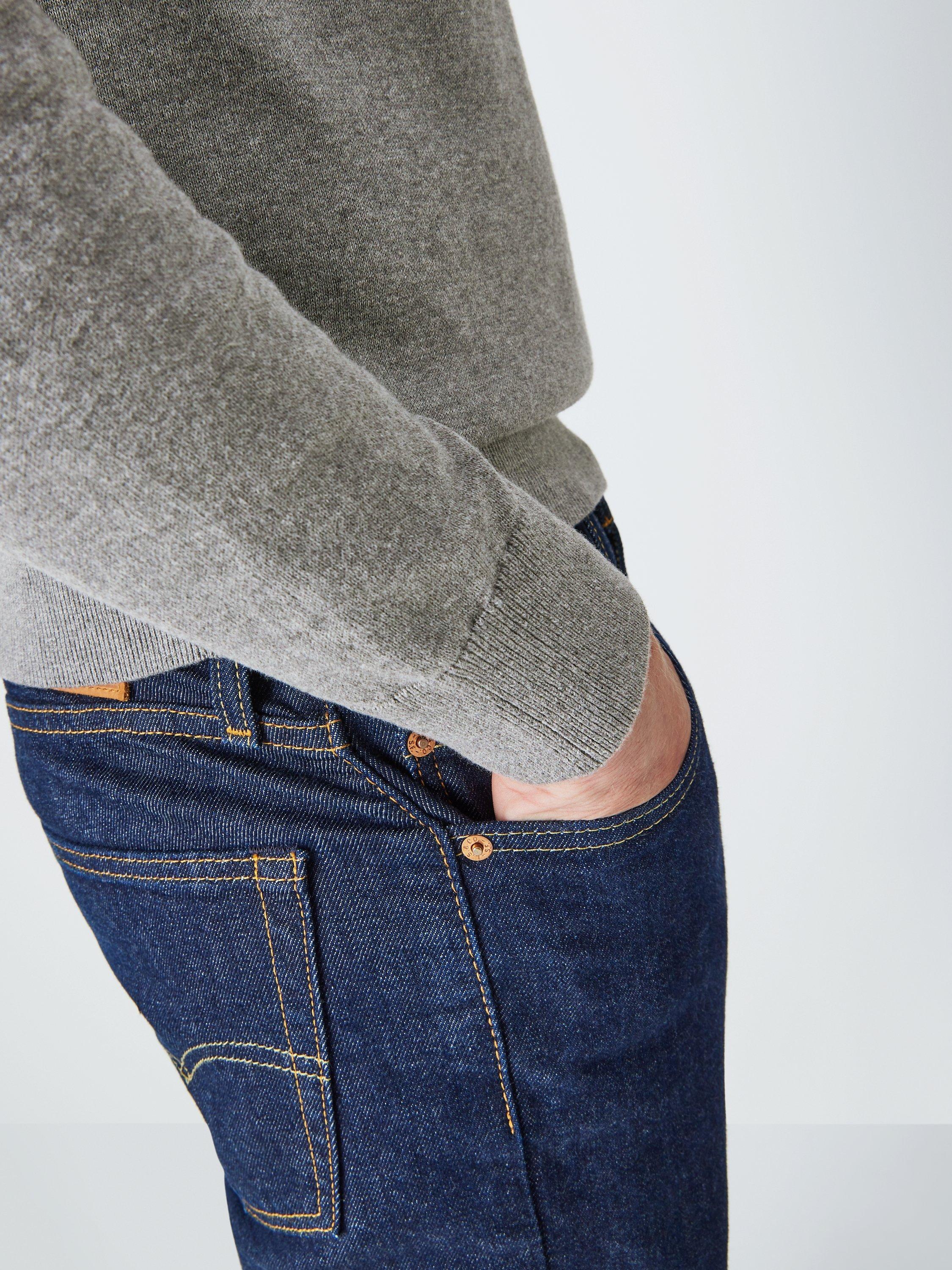 Product image 6 of 6, which shows GANT Classic Cotton Crew Neck Jumper, 092 Dk Grey Melange, XL