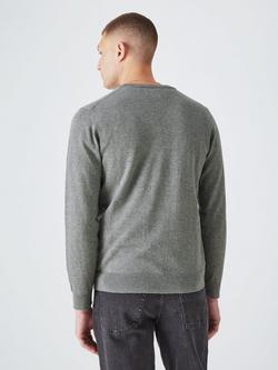 GANT Classic V-neck Regular Fit Jumper - view 2, Grey Melange