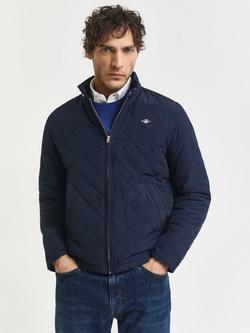 GANT Quilted Windcheater Jacket, 433 Evening Blue