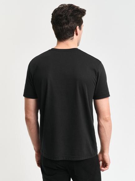 GANT Regular Shield Short Sleeve T-Shirt - view 2, Black