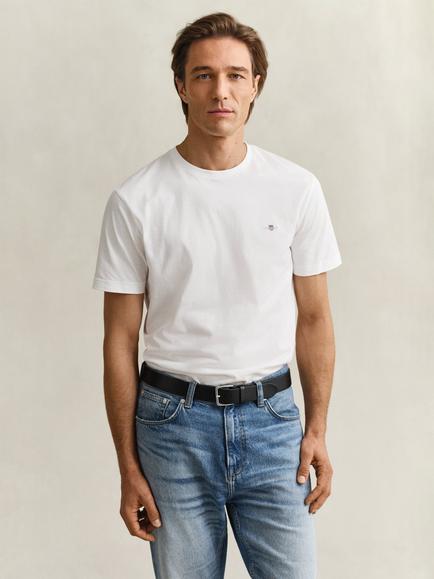 GANT Regular Shield Short Sleeve T-Shirt, White