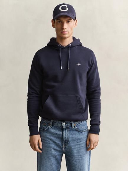 GANT Shield Regular Hoodie, Evening Blue