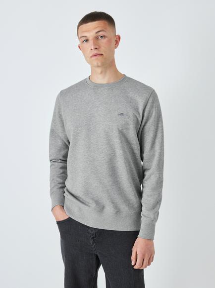 GANT Original Crew Neck Sweatshirt, 093 Grey Melange, 093 Grey Melange