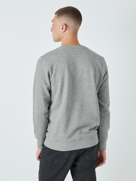GANT Original Crew Neck Sweatshirt, 093 Grey Melange - view 2, 093 Grey Melange