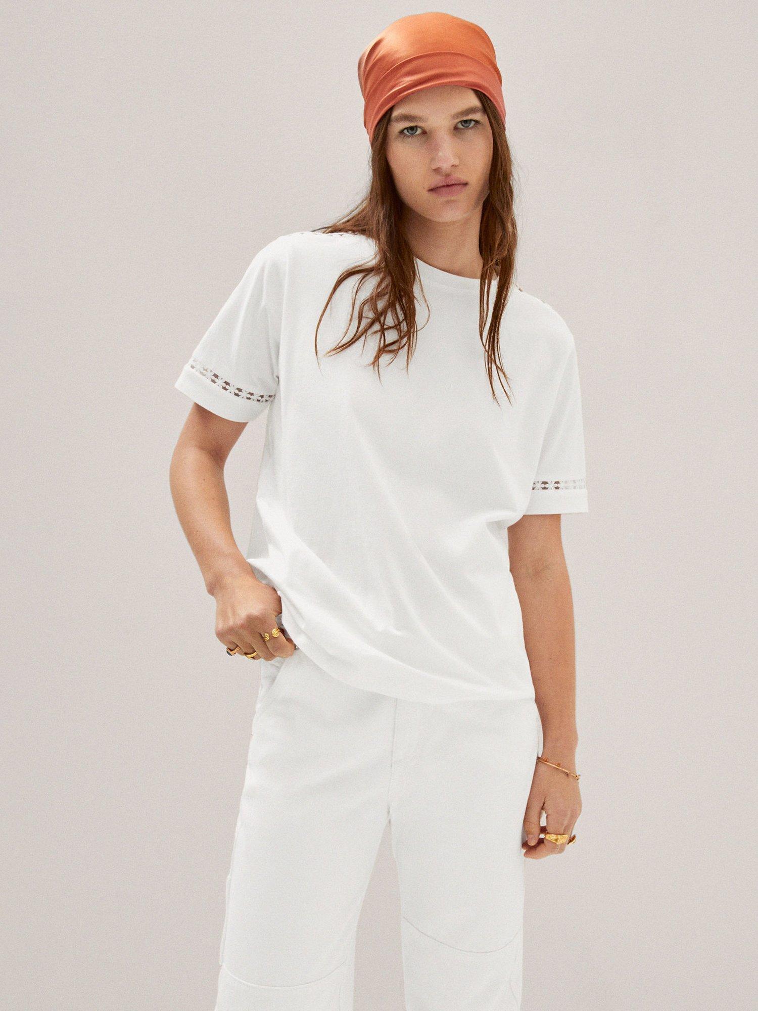 Mango Dahlia T-Shirt, White