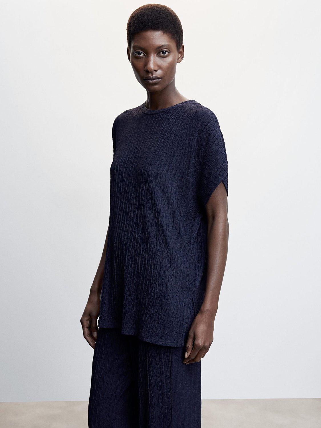Mango Birbi Textured T-Shirt