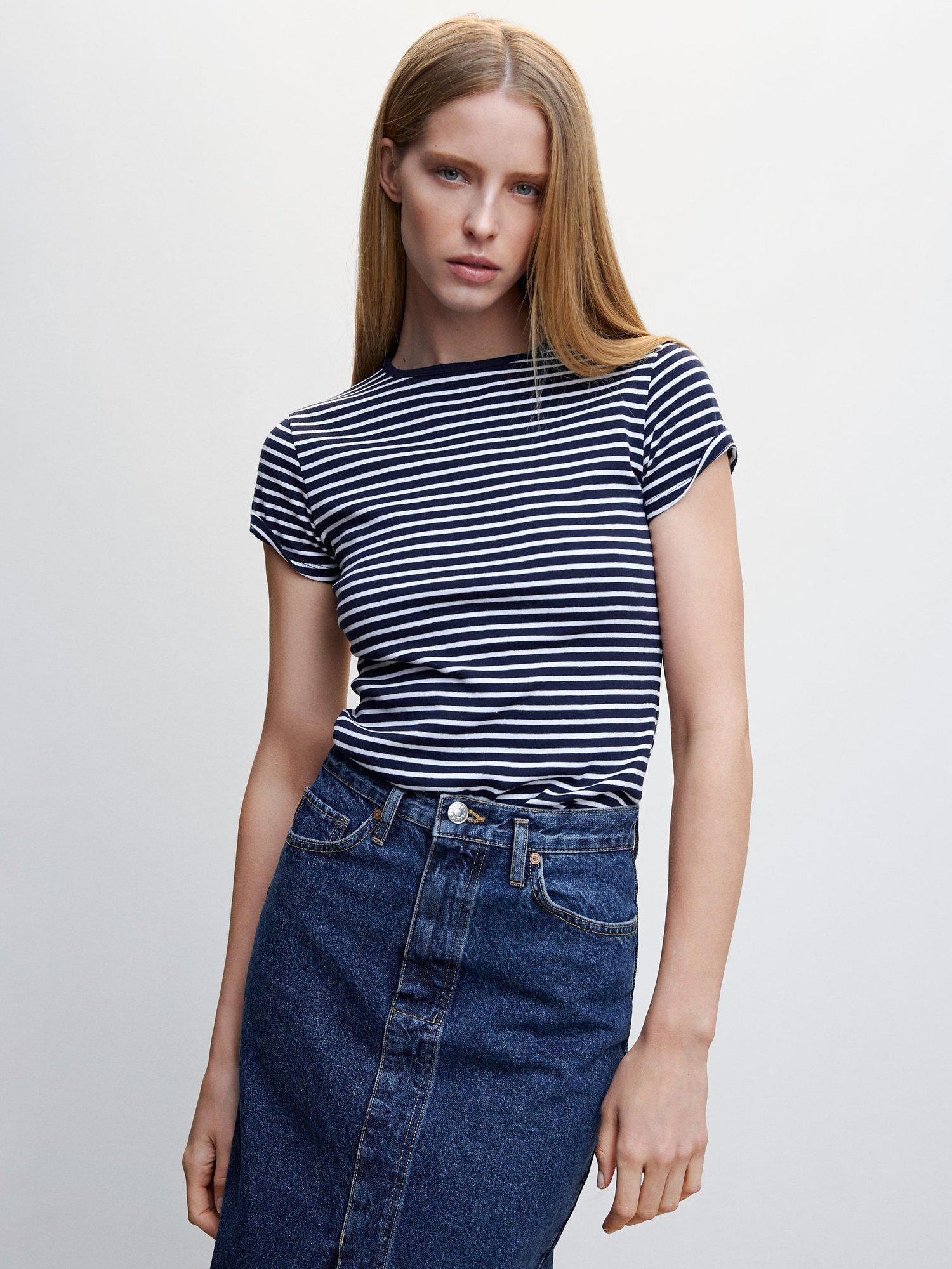 Mango Dime Stripe T-Shirt
