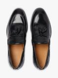 Moss Highgate Tassel Loafers, Black