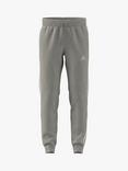 adidas Essentials Fleece 3 Stripes Tapered Cuff Joggers, Grey Heather