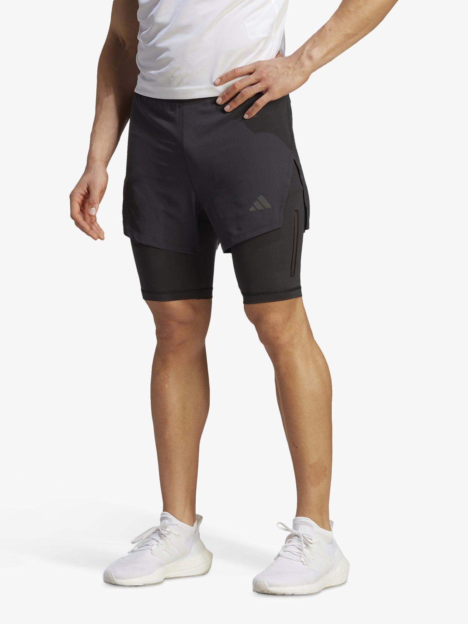 adidas HIIT EL Men's 2-in-1 Shorts, Black