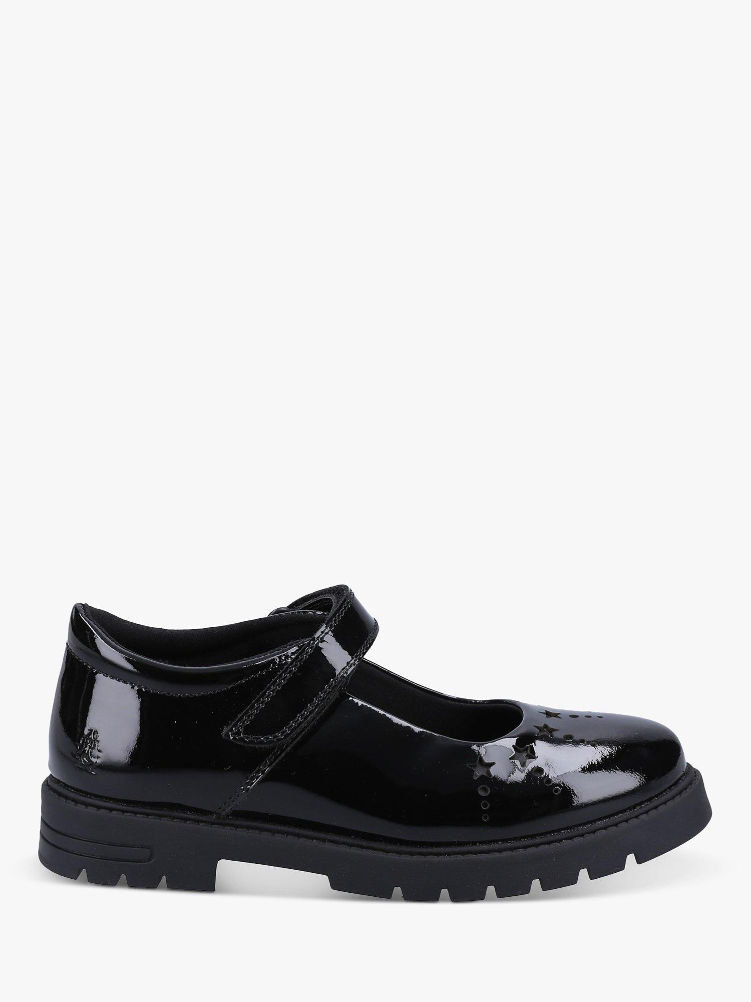 Hush Puppies Kids' Sabrina Mary Jane Senior School Shoes, Black Patent