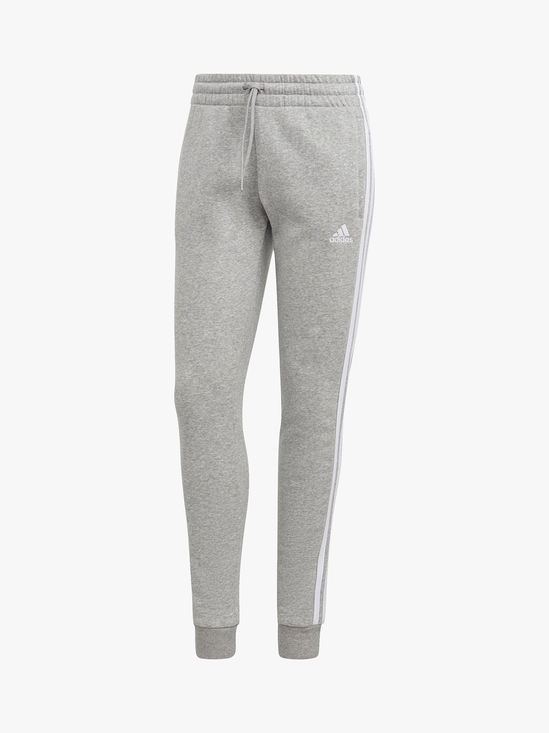 Adidas 3 stripes pants grey online