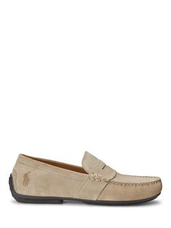 Polo Ralph Lauren Reynold Suede Moccasin Loafers, Milkshake
