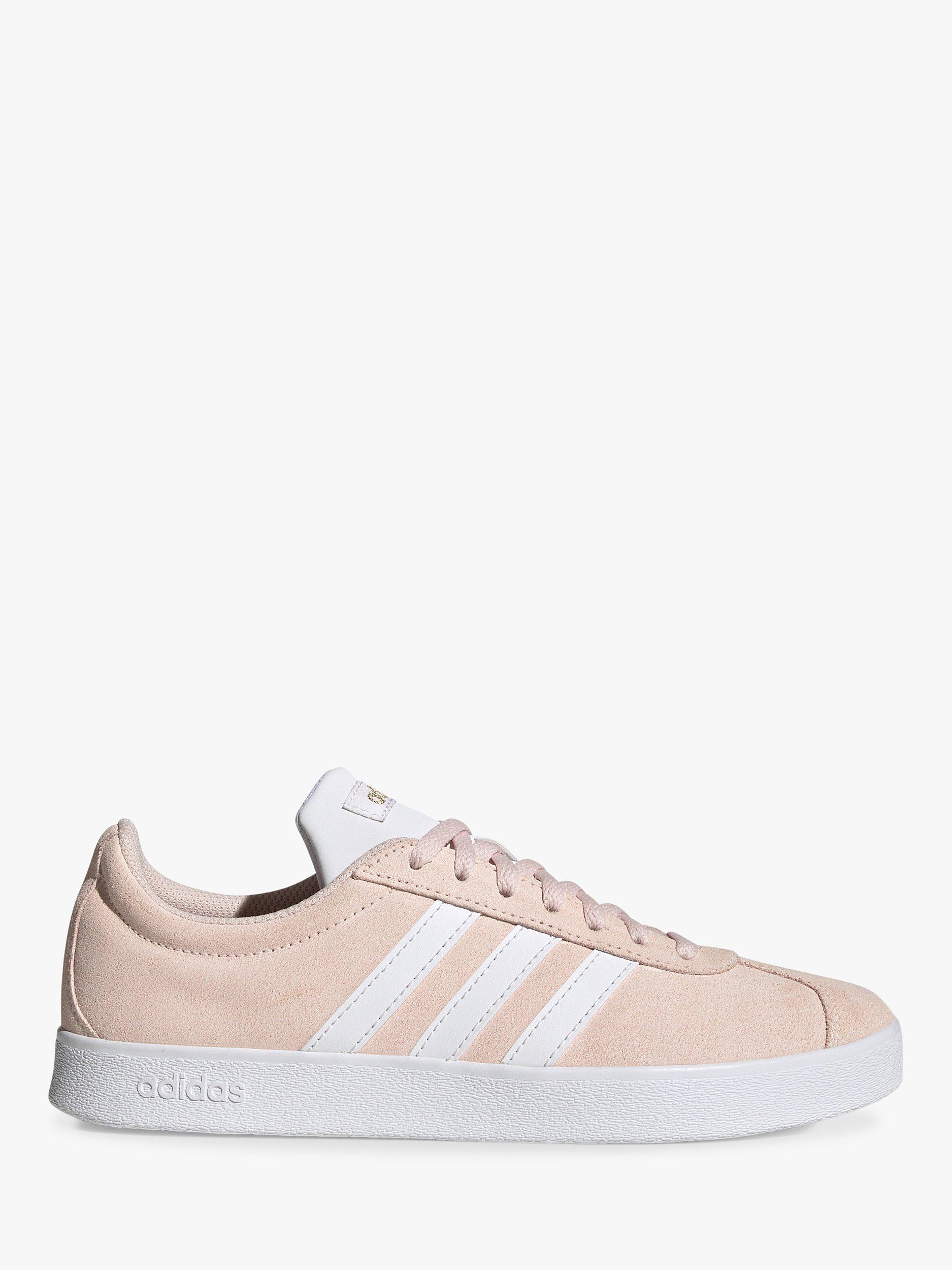 adidas Suede Court Trainers, Pink Pastel