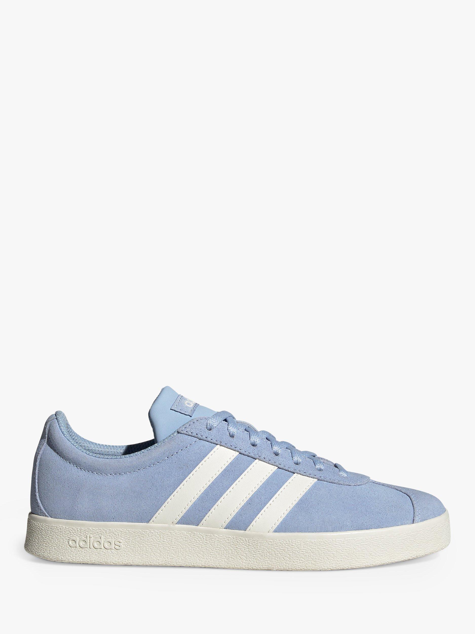 adidas Suede Court Trainers, Blue Light