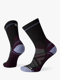 SmartWool Women's Hike Light Cushion Crew Socks, Charcoal, Charcoal