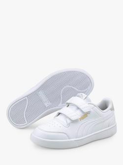 PUMA Kids' Shuffle Riptape Trainers, White
