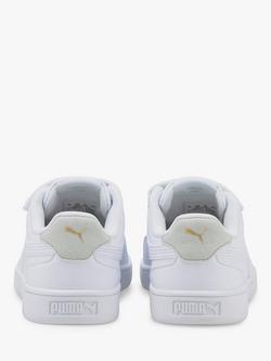 PUMA Kids' Shuffle Riptape Trainers - view 2, White