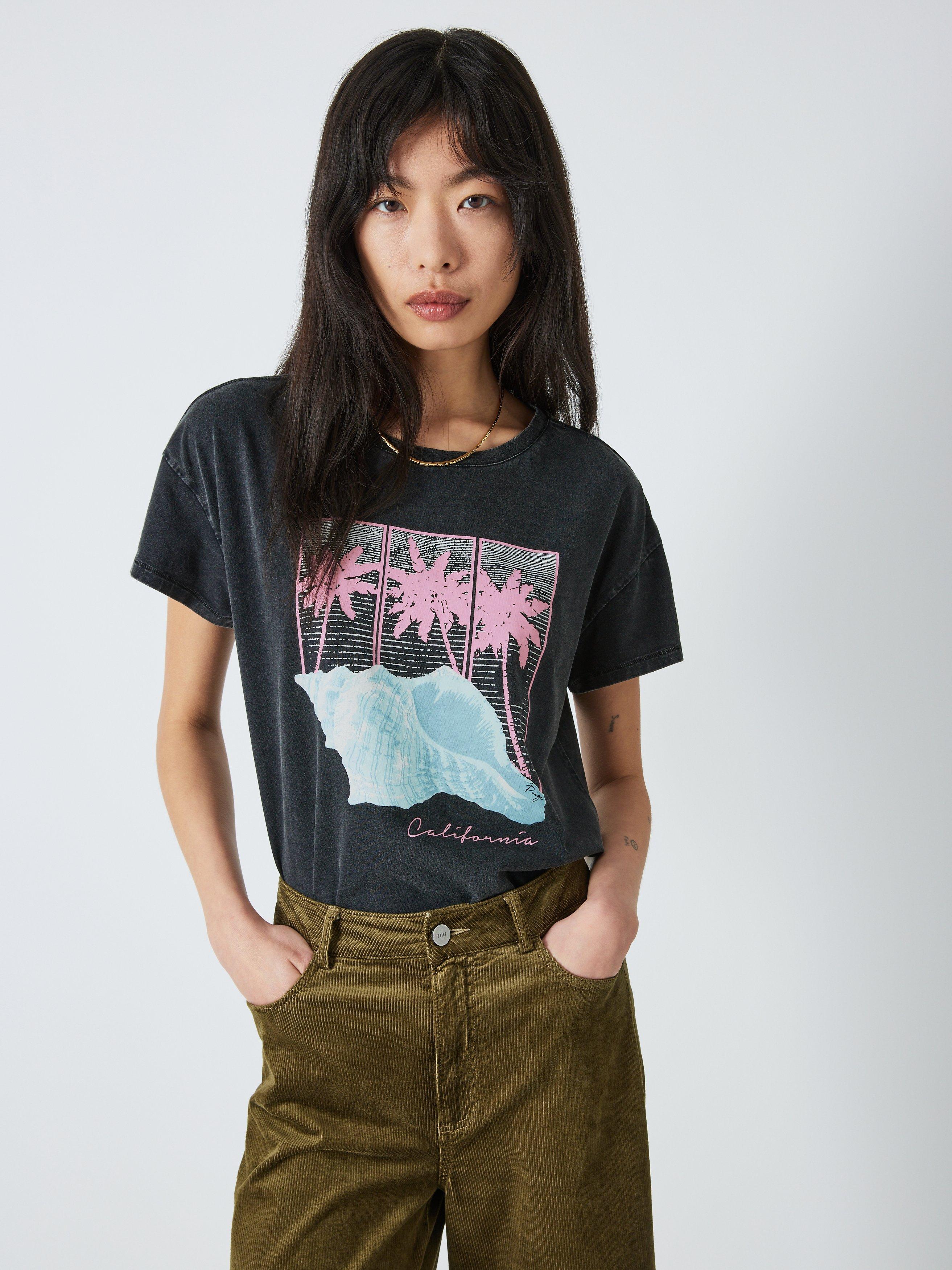 PAIGE Ryo Graphic T-Shirt, Washed Black