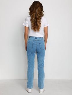 KAFFE Vicky Straight Leg Jeans, Blue Washed Denim - view 2, Blue Washed Denim
