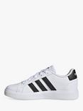 adidas Kids' Grand Court 2.0 Trainers, White/Black