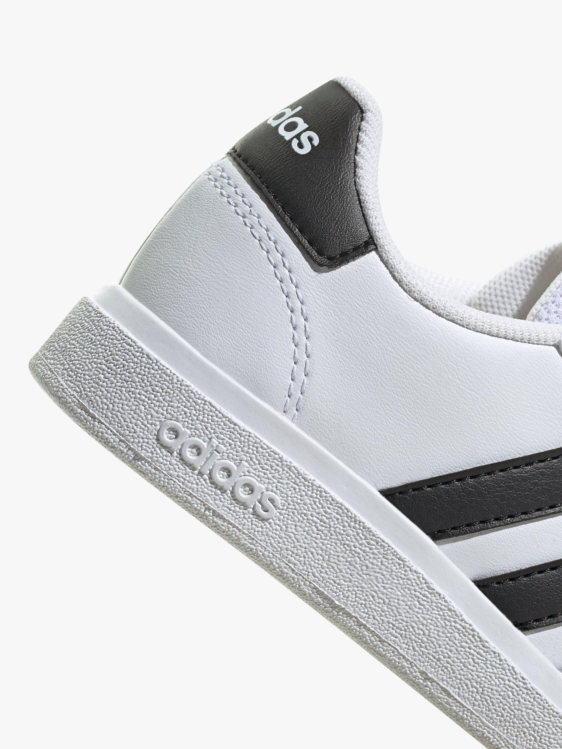 Product image 6 of 10, which shows adidas Kids' Grand Court 2.0 Trainers, White/Black, 5